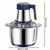 5L Stainless Steel Electric Meat Chopper High Speed Multifunctional Kitchen Food Processor Vegetable Fruit Garlic Grinder
