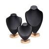 Set of 3 Soft Touch Velvets Jewelry Presentation Rack Enhances Visual Appeal Suitable for Various Jewelry Showcasing