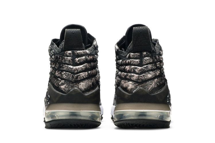 Nike LeBron 17 Black White (GS)