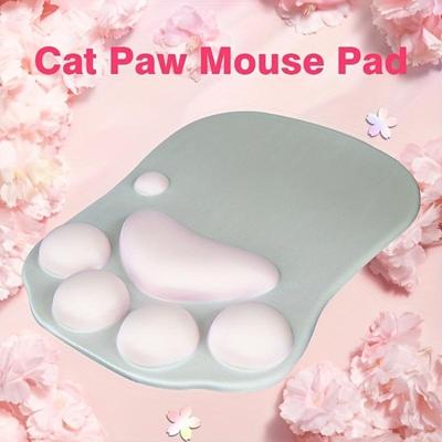 Roztomilá podložka pod myš Cat Claw s podporou zápěstí – měkká, přesná stopa a klikání pro maximální pohodlí!