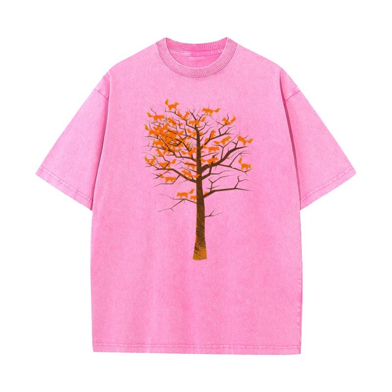 Vintage T Shirt Graphic Short Sleeve Funky Crew Neck Pure Cotton Tops Tees Washed Tee-Shirt Gift Idea Mother Day