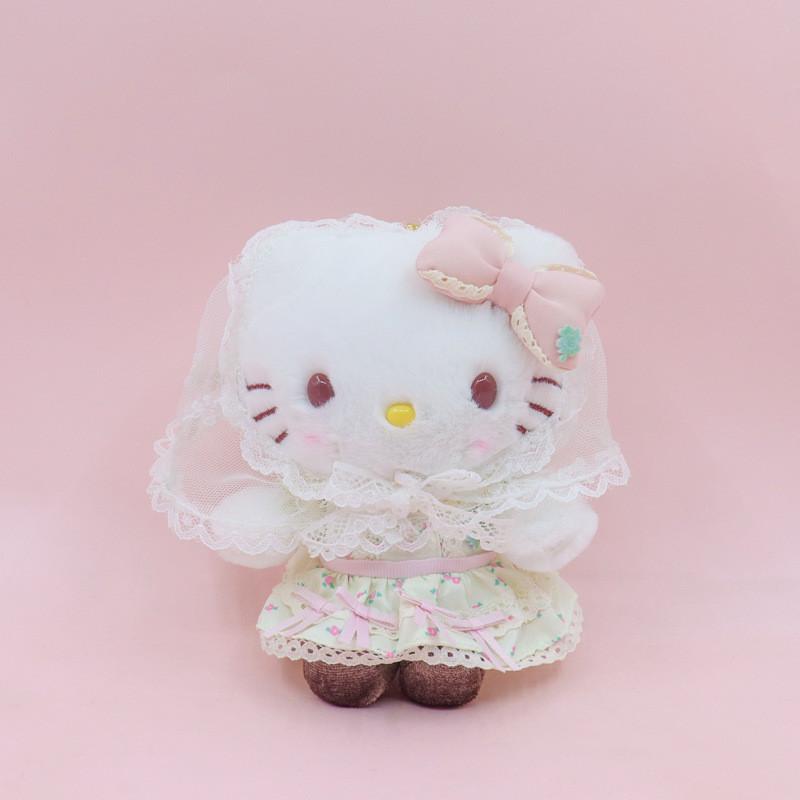 Melody Cat Plush Doll With Lace Floral Dress For Kids And Collectors