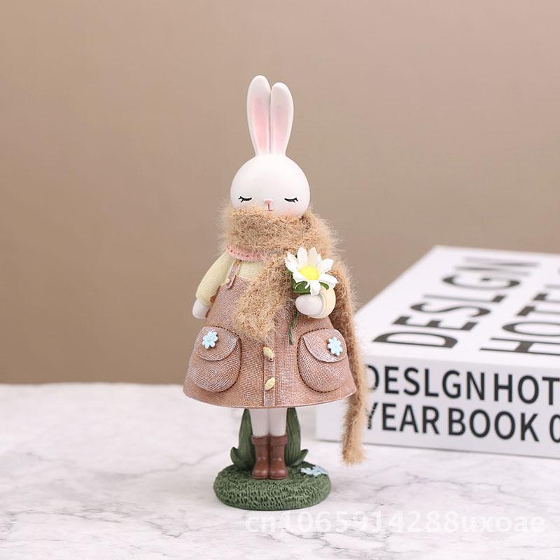 Year of the Rabbit Resin Crafts Rabbit Ornaments for Cake Baking Decorations Home Decor Wholesale Gift Small Medium Large Sizes