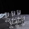 10ml/15ml 12pcs Spirits Cup Whiskey Glasses Luxury Baijiu Goblet Drinkware Transparent High Footed Wine Glass Exquisite Gifts