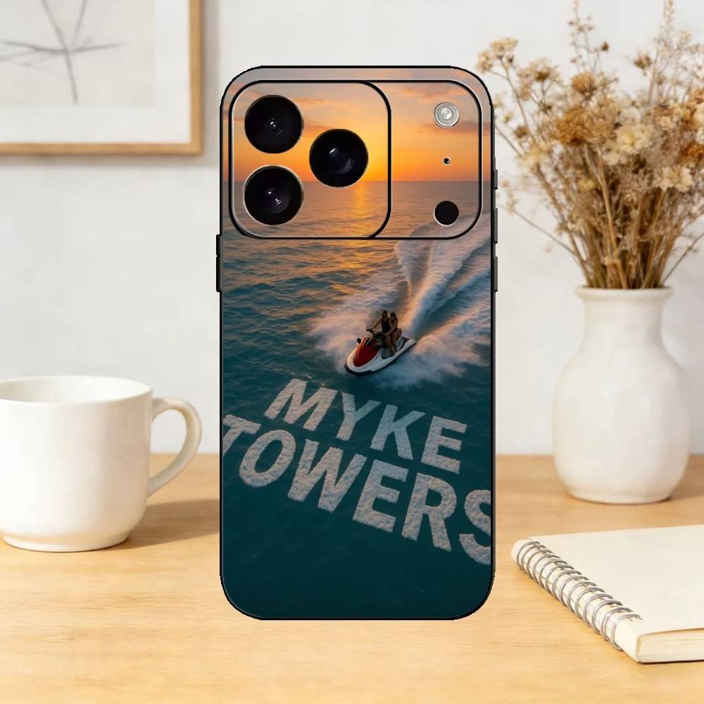 Singer M-Myke TowerS Phone Case Silicone black Soft For IPhone 17,16,15,14,13,12,11,SE,Plus Pro Max