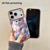 Phone Case: 2D Flat Lambskin Suitable for iPhone 18, 17, 16, 15, 14, 13 Pro Protective Cases, Crystal Butterfly, Christmas and Halloween Gifts