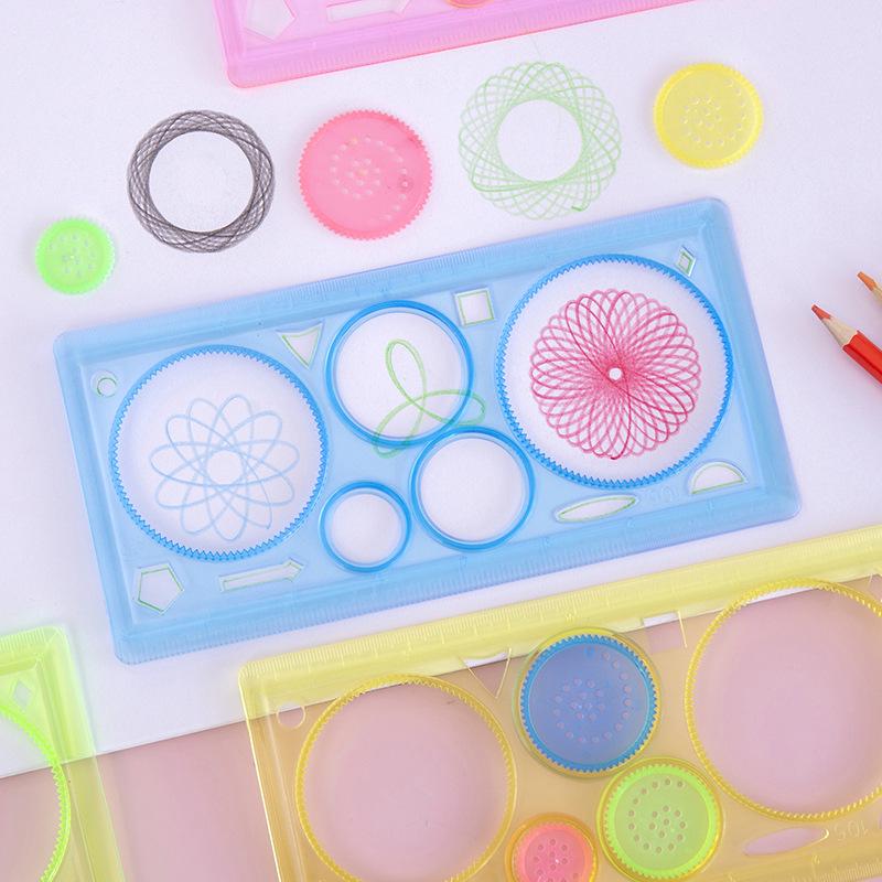 Creative Spirograph Magic Ruler: Universal Student Drawing and Painting Template