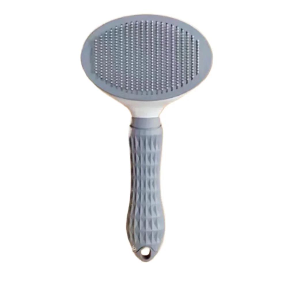

Cat Brush Pet Cat Hair Brush Dog Comb Grooming and Care Stainless Steel Comb for Long Hair Dog Cleaning Pets Cat Dog Accessories сірий колір