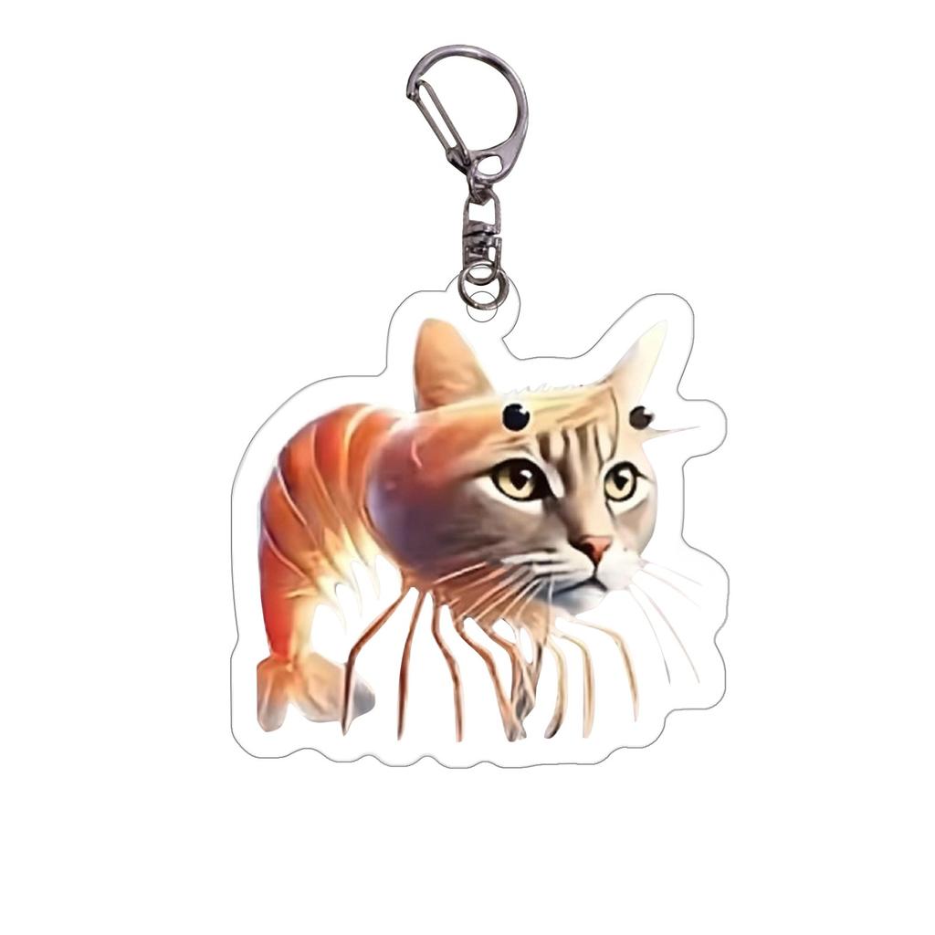 Foreign Version Of Shan Fun Acrylic Keychain, Trendy Acrylic Decoration, Interesting Image
