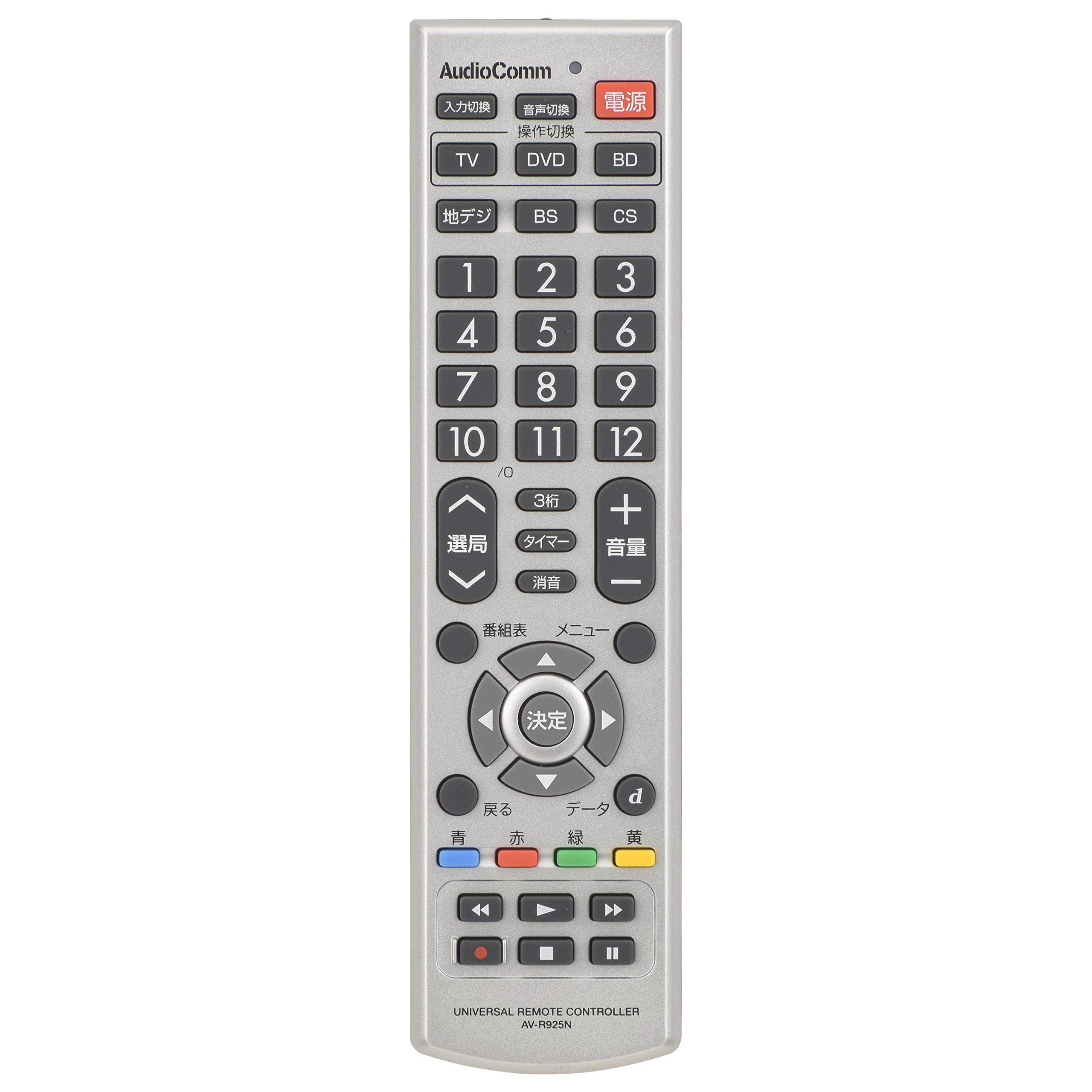 

OHM AudioComm AV Control Multi-Remote AV-R925N 03-2770