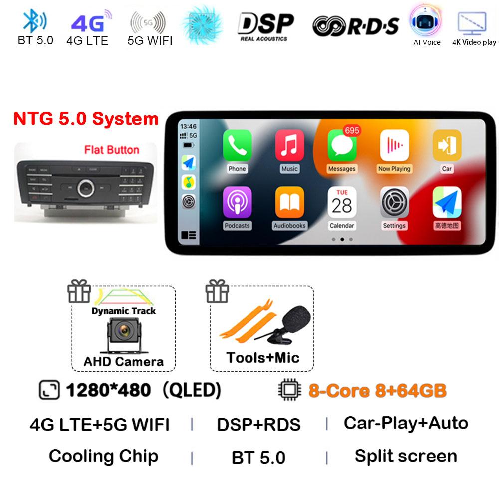 10.25" Android 14 Stereo For Mercedes Benz C Class W205 / GLC-Class X253 / V-Class W446 2014 -2018 Car Radio GPS Multimedia Auto