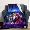 1pc Hunter X Kopo group Themed Flannel Blanket Suitable for Bed, Home Decor, Graduation Gifts, Easter, Back to School, Christmas, All Season Use