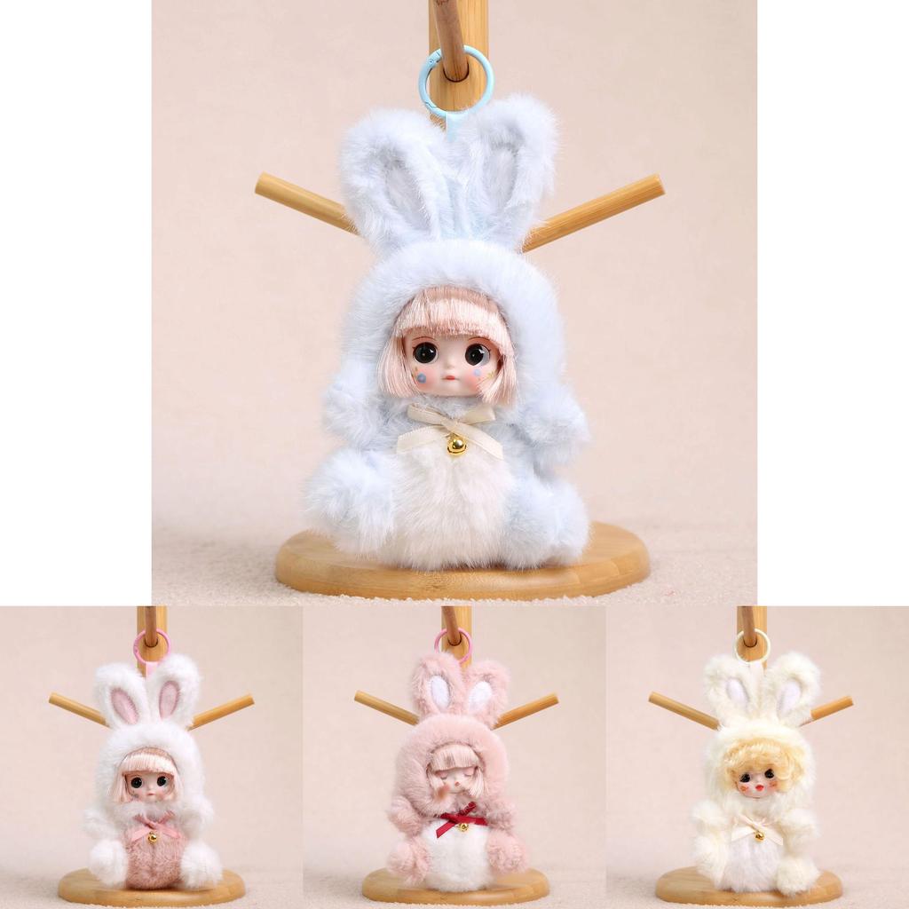 Plush Bunny Keychain With Soft Short Plush For Girls And Women