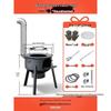 Portable Wood-Burning Stove for Home and Outdoor Use - Large Wok Stand, Clay Pot Compatible, Ideal for Rural Areas and Camping
