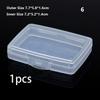 10Pcs Earrings Jewelry Plastic Organizer Box Rectangle Storage Case Packaging Box Mini Boxes Container Dustproof
