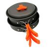 Camping-Kochgeschirr-Set, Lagerfeuer-Kochutensilien, faltbares Kochset, tragbar, für Outdoor, Wandern, Rucksackreisen