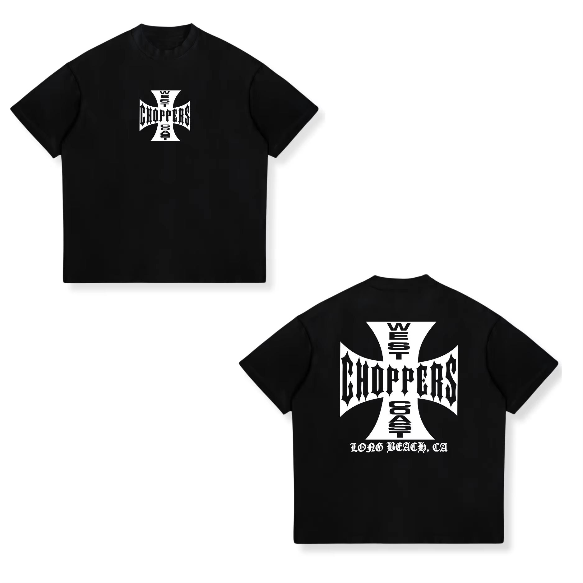 

Футболка West Coast Choppers Cross Frame Print, мужская хип-хоп уличная одежда, свободные футболки, модные футболки, мужская флисовая футболка с коротким рукавом 4XL