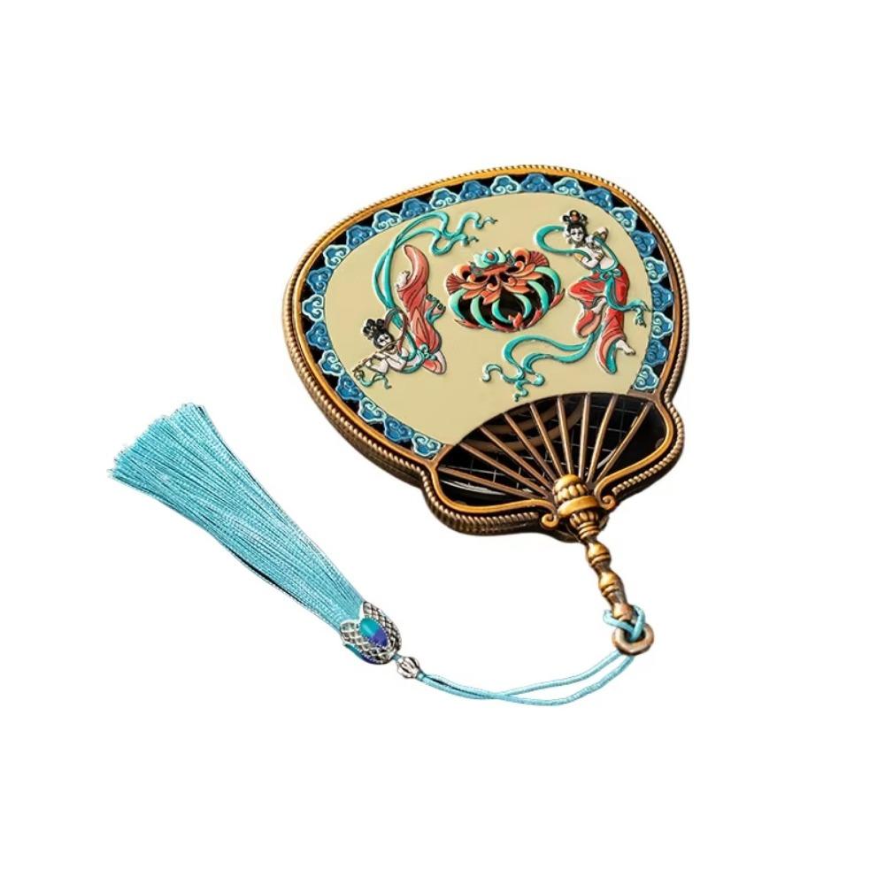 Chinese Style Mini Enamel Incense Burner Lute Shape Lute Incense Burner Decorative Ornament Style 2