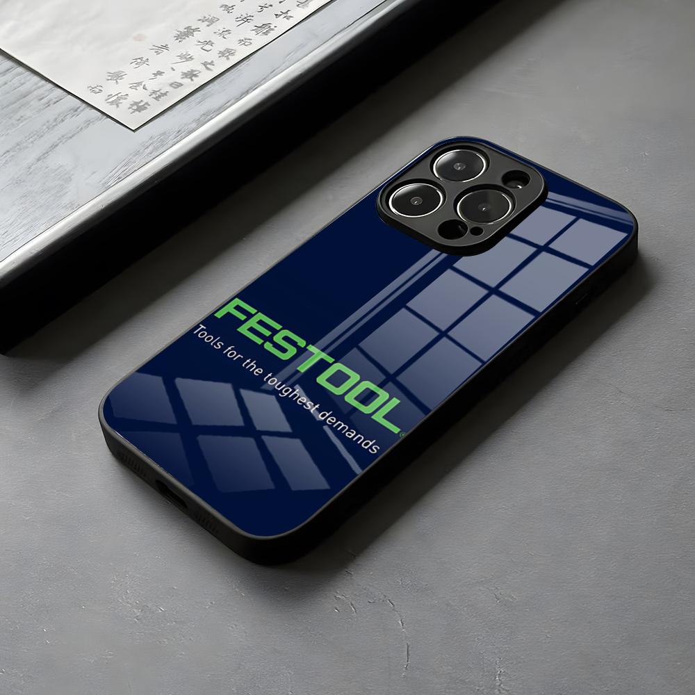 

Cool Toolbox Festool Phone Case Glass For IPhone 16 15 14 Pro Max 13 12 Mini 11 X XS XR Couple Gift 8 Plus For Samsung S 25 24 2 iPhone15