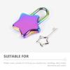 Decorative Lock Diary Shaped Lock DIY Padlock Metal Padlock For Women With Key Mini Star Shape Archaize Padlocks