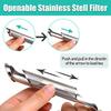 3 Pcs Tea Infuser and 1 Brush Stainless Steel Tea Infuser Stick Pipe Tea Infuser for Loose Tea Leaf Tea Infusers Pen with Hook