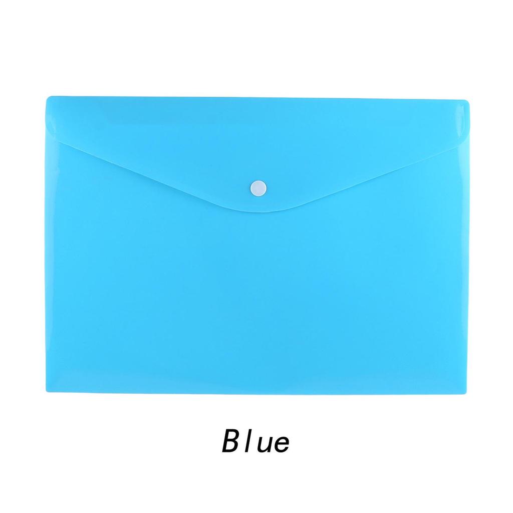 A4/A5 Colorful PP Snap File Bag for Office and School Storage