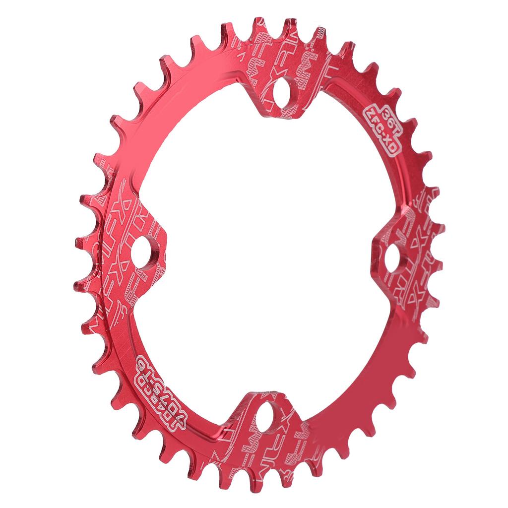 FMFXTR 104BCD Crankset Chainring Aluminum Alloy Positive and Negative 36T MTB Bicycle ChainringRed