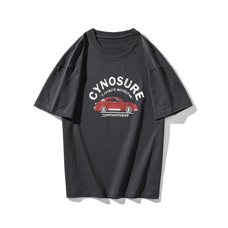 

Новый стиль, летняя новая мужская хлопковая модная футболка, модная брендовая принтованная свободная рубашка с коротким рукавом и коротким рукавом XXXXXL