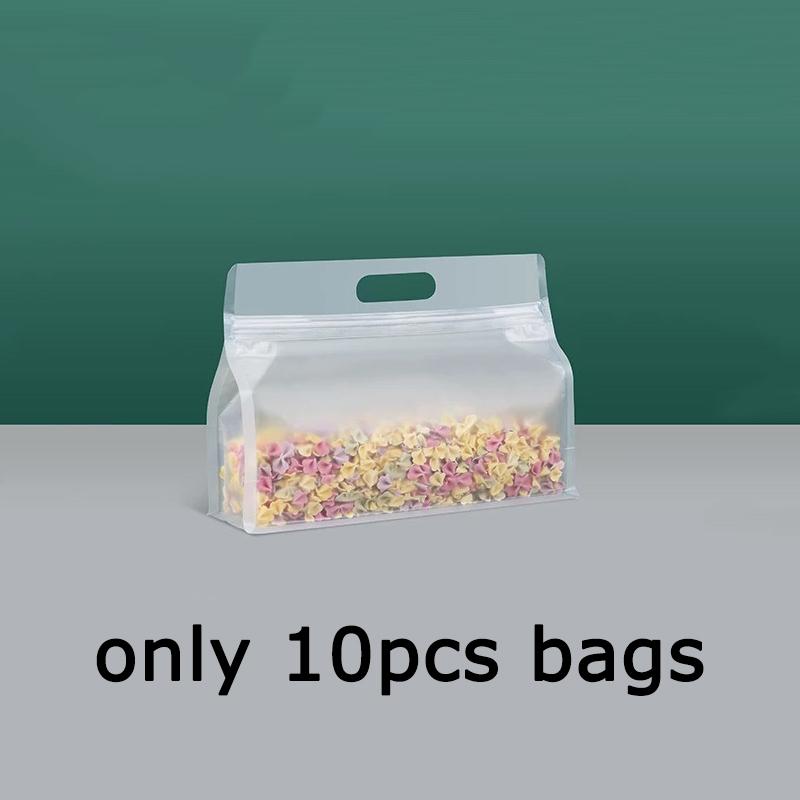 WTEMPO 10 шт 30823 см прозрачные самозапечатывающиеся самоподдерживающиеся пакеты плотные ручные герметичные пакеты для сохранения свежести многоразовые пакеты для хранения продуктов 10pcs30823cm 848₽