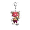 Portachiavi Ciondolo in Acrilico Anime One Piece Luffy Chopper Zoro Roronoa Accessorio per Zaino Alta Qualità Bel Design