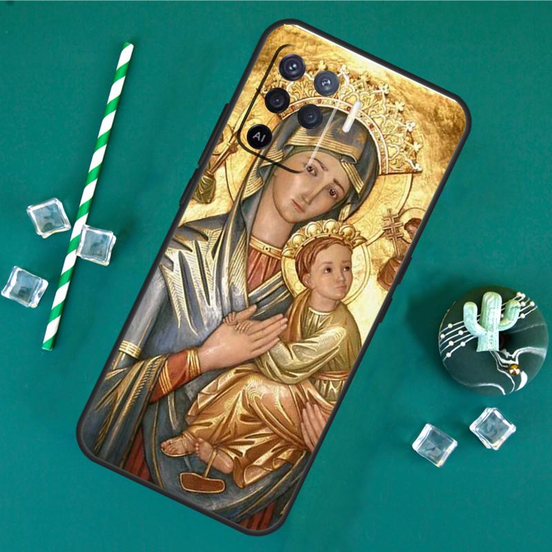 Virgin Mary Case For Oppo A80 A40 A60 A16 A76 A96 A91 A15 A17 A74 A94 A54 A57S A18 A38 A58 A78 A98 Cover