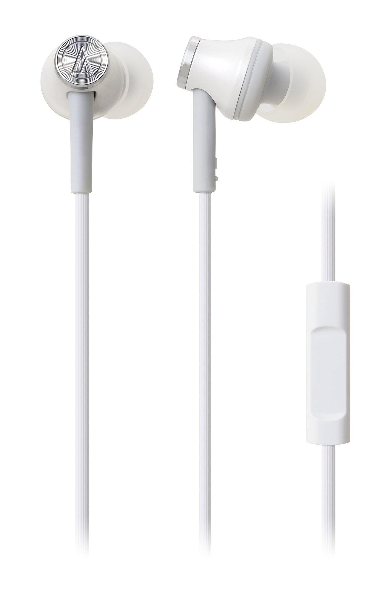 

Inner ear headphones for smartphones White WH Audio-Technica ATH-CK330iS
