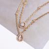 New Hot Brand Vintage Water Drop Necklace Luxury Jewelry For Women Designer Pendant Pure 925 Sliver Lady Party Chain Necklaces