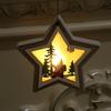 Christmas Decorations Christmas Lights Light Up Wood Pendants Christmas Tree Pendants Christmas Gifts