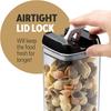 7Pcs/Set Square Containers Pantry Airtight Food Storage Jars Organization Sealed