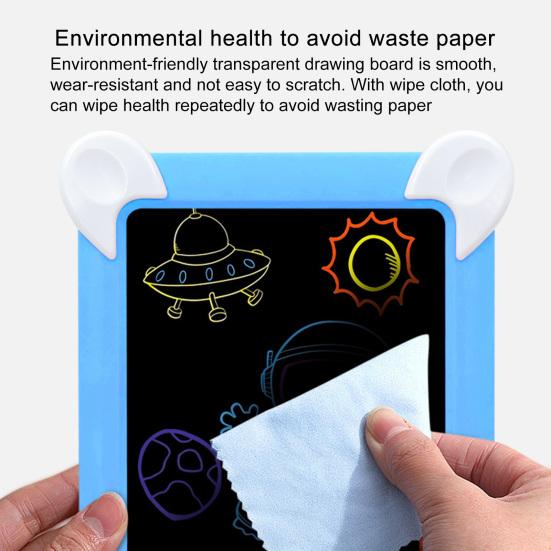 1 Set Scribbler Board Colored Lighting Eye Protection Plastic 3D Children Magic Drawing Board Kids Toy
