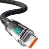 120W Digital Display Data Cable for Huawei, Apple, Vivo, Oppo Fast Charging
