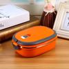 Stainless Steel Insulated Food Storage Supper Dinner Lunch Box 1 Layer Orange Stainless Steel Insulation Box Lunch Box Container