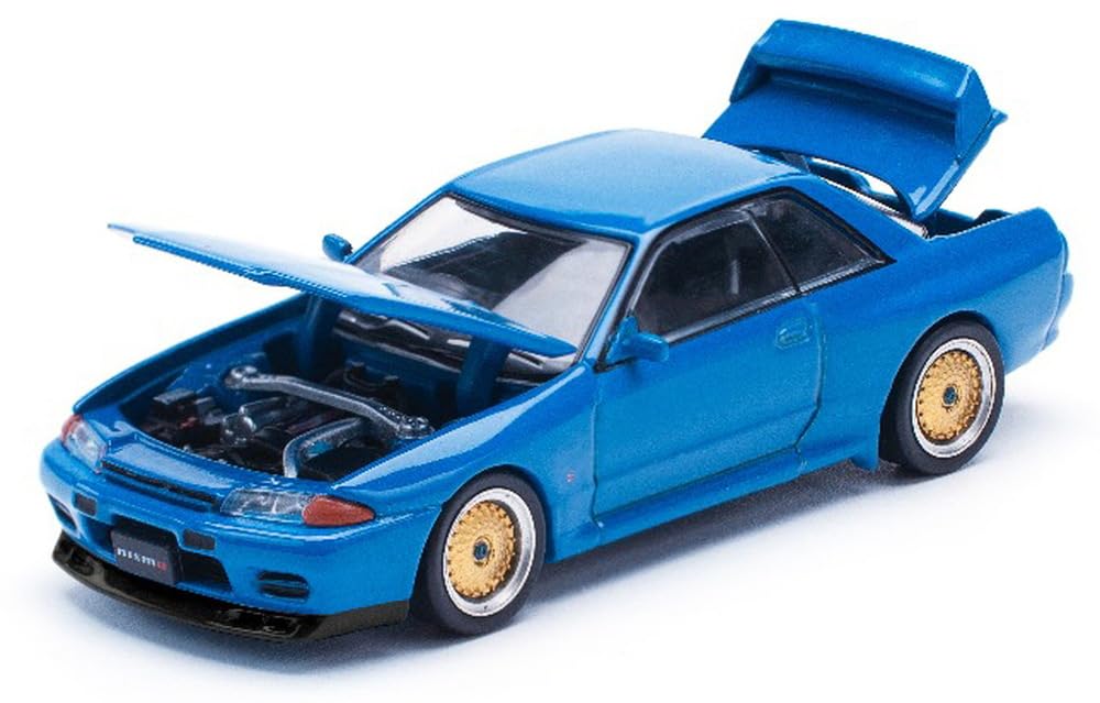 POP RACE x ENIGMA Scale Nissan Skyline R32 Bayside Blue PRE009 1/64 (Finished Model)