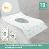 10Pcs Bathroom Decoration Summer Disposable Toilet Seat Covers With Waterproofing Portable Travel Packaging