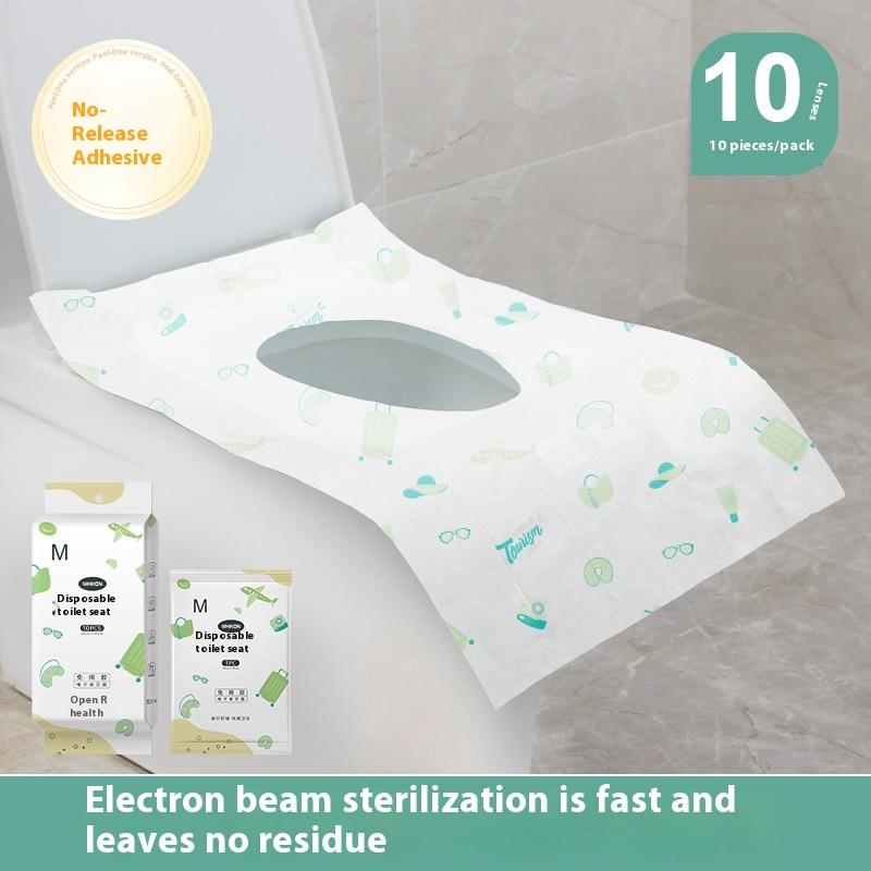 10Pcs Bathroom Decoration Summer Disposable Toilet Seat Covers With Waterproofing Portable Travel Packaging