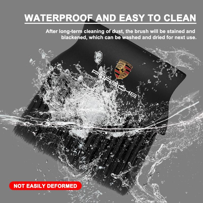 1Pcs Car Interior Cleaning Soft Brush Dashboard Air Conditioner Outlet Detail Brush For Porsche 911 928 944 968 Boxster Cayenne Macan Panamera