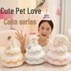 Double-Layer Cartoon Animal Cake Plush Toy - Girly Heart Doll Birthday Gift