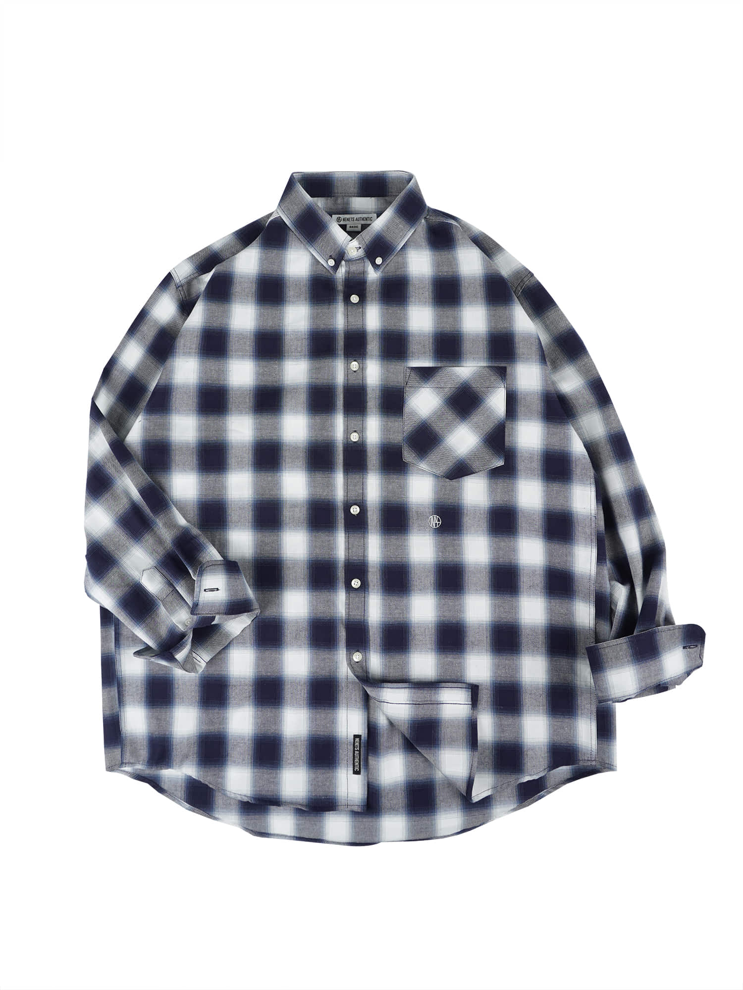 Nenets Authentic City Ombre Overfit Shirts Navy Navy/Basic(M)/Free
