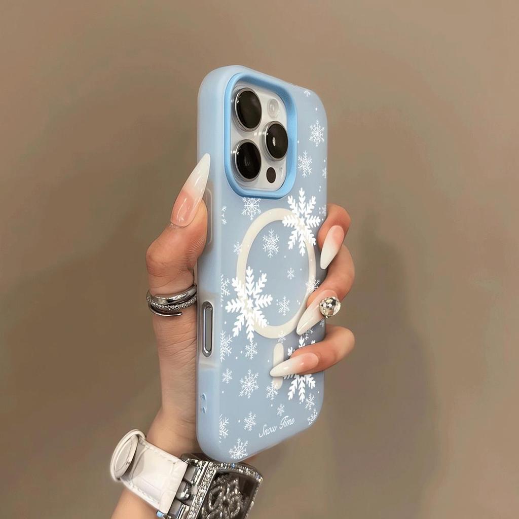 Magnetic Jelly 2-in-1 Mobile Phone Case for Apple 17PROMAX Large Hole Protective Case Cute Simple Trendy Brand Case
