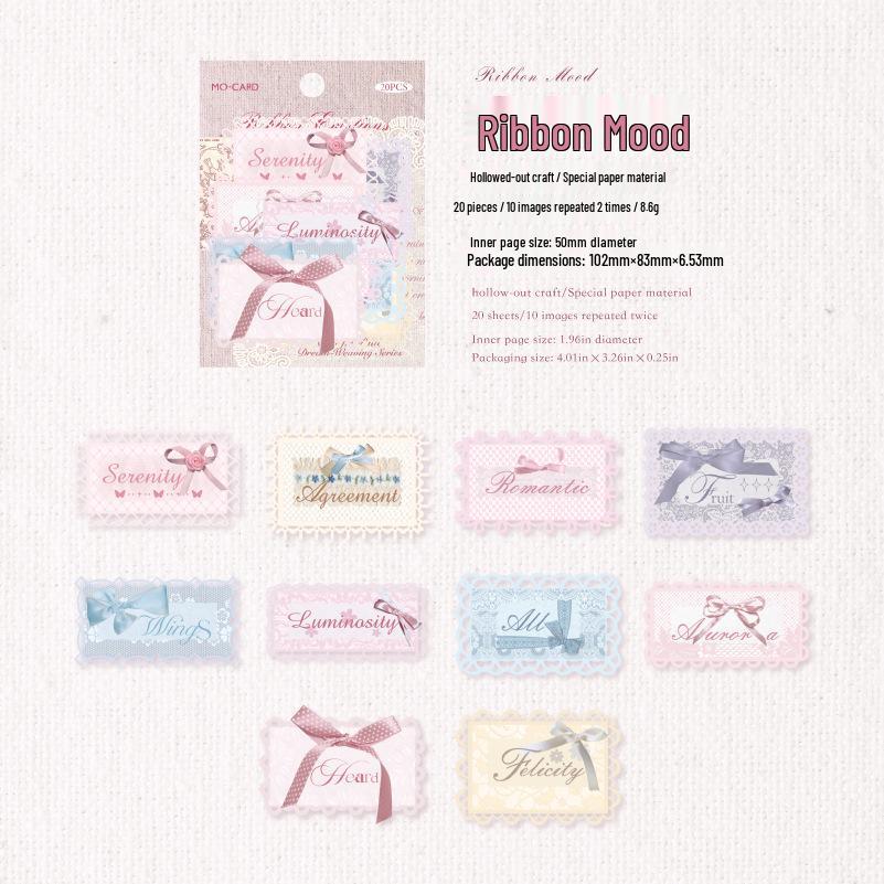 

Momo Lace Pattern Stickers: Dream Series for Journals - 6 Styles