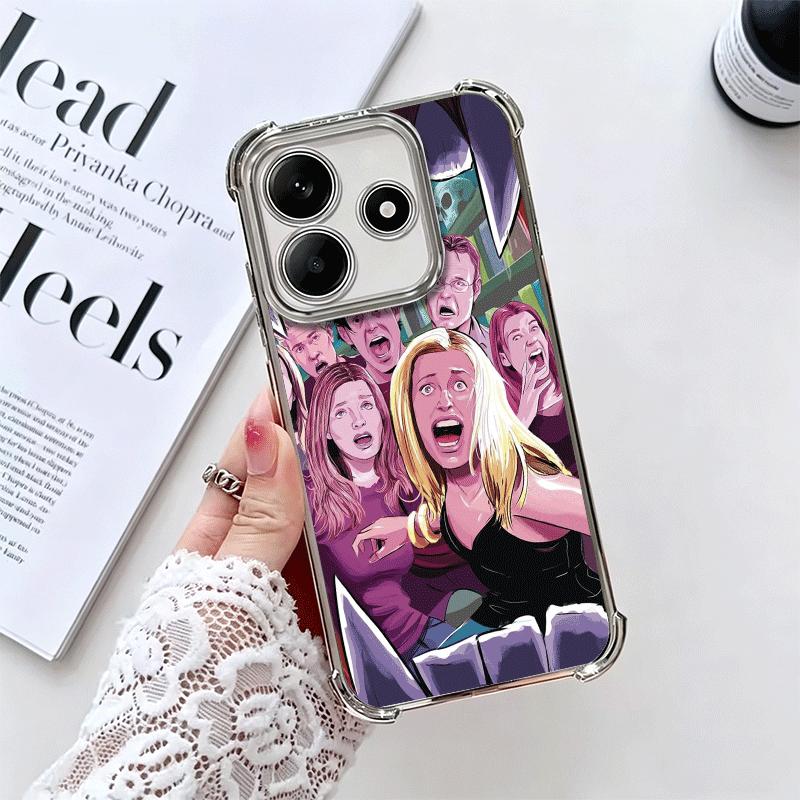 

The Vampire Slayer Buffy Soft Phone Case For Xiaomi Redmi Note 14 15 Pro Plus 13 12 11S 11T 5G 10 9S 9 Plating Anti-Fall Fundas Redmi Note 9