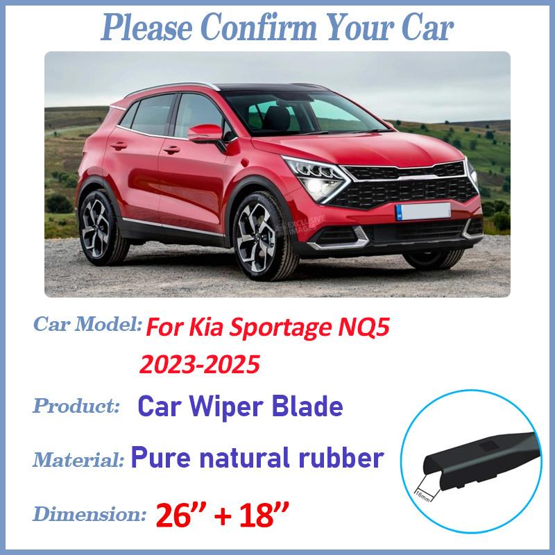 Car Front Wiper Blades For Kia Sportage NQ5 Accessories  2024 2025 Durable Windshield Windscreen Wipers Blades Strip Tools
