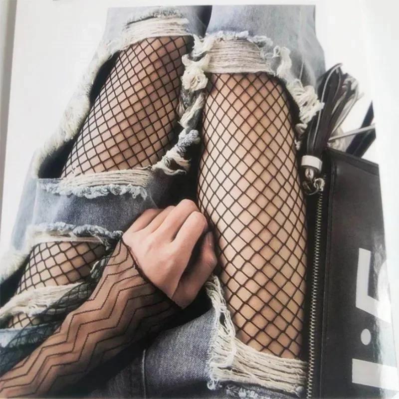 Women Sexy Fishnet Stockings Fish Net Pantyhose Leggings Mesh Nylon Tights Lingerie Skin Thigh High Stocking Hosiery Hot Sell
