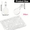 200pcs Transparent Flat Pad Pendants Oval Acrylic Transparent Cabochon Pendants  Home